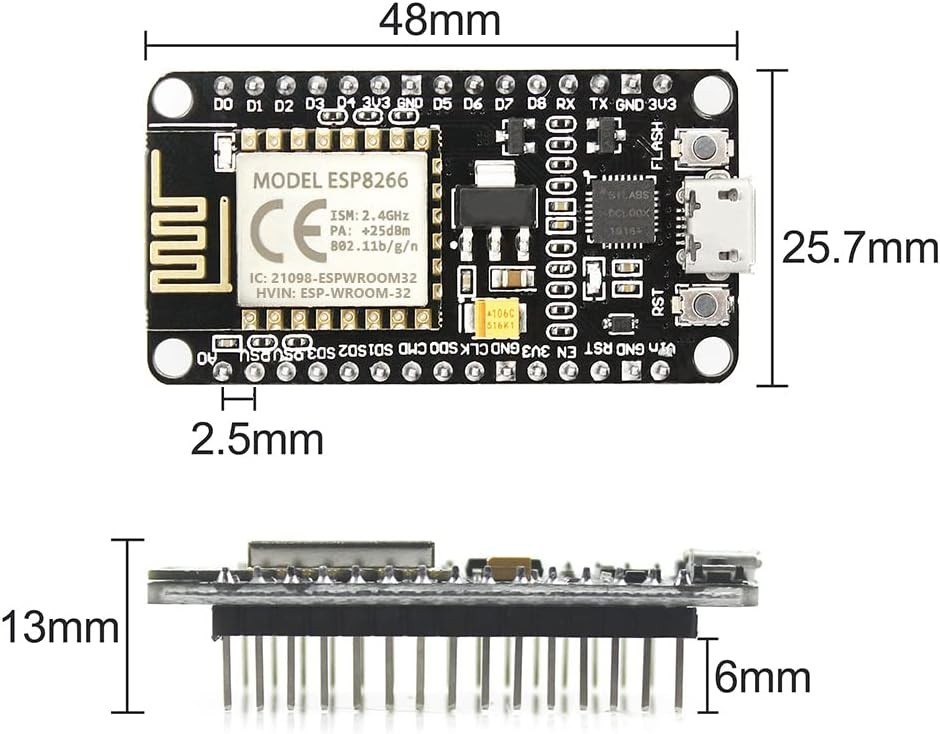 3pcs ESP-12E Development Board WiFi Module for NodeMCU & Arduino - Easy Setup