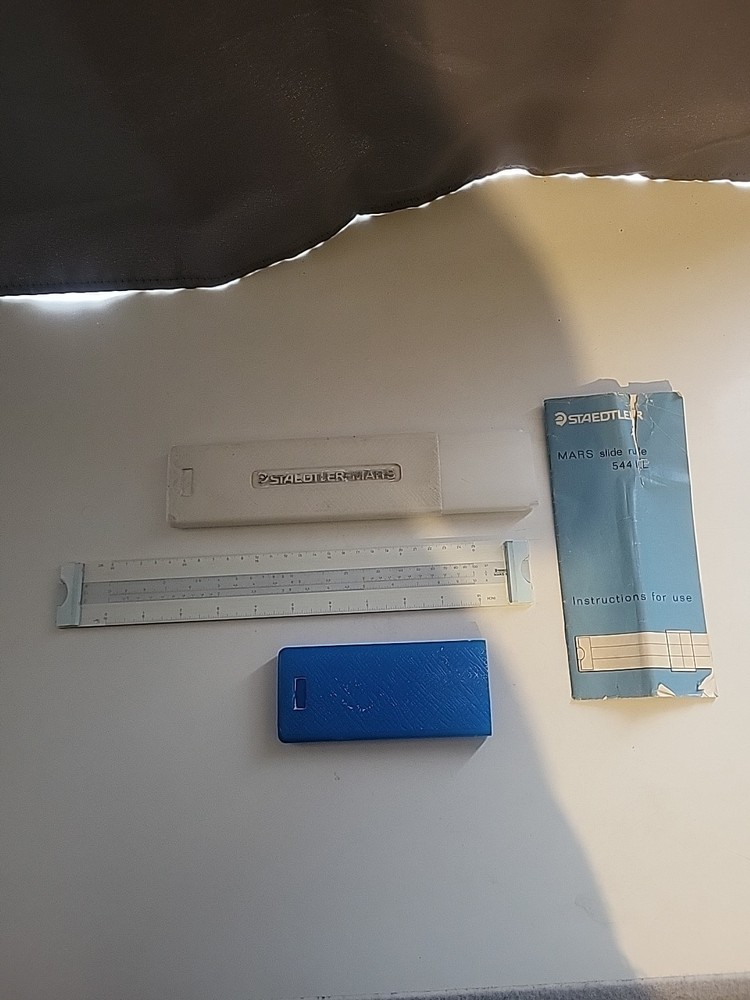 Staedtler Mars Slide Rule 544 LL Plus case See description
