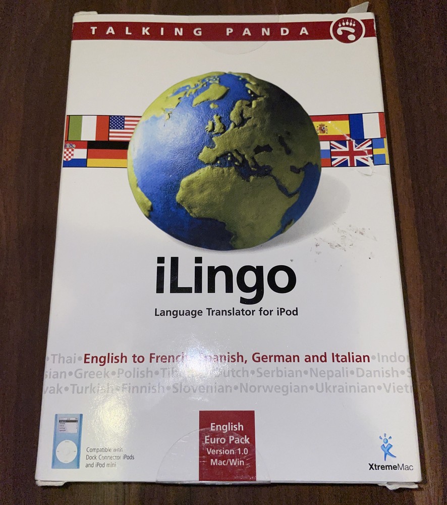NEW iLingo Talking Panda language translator for iPod Mac Windows