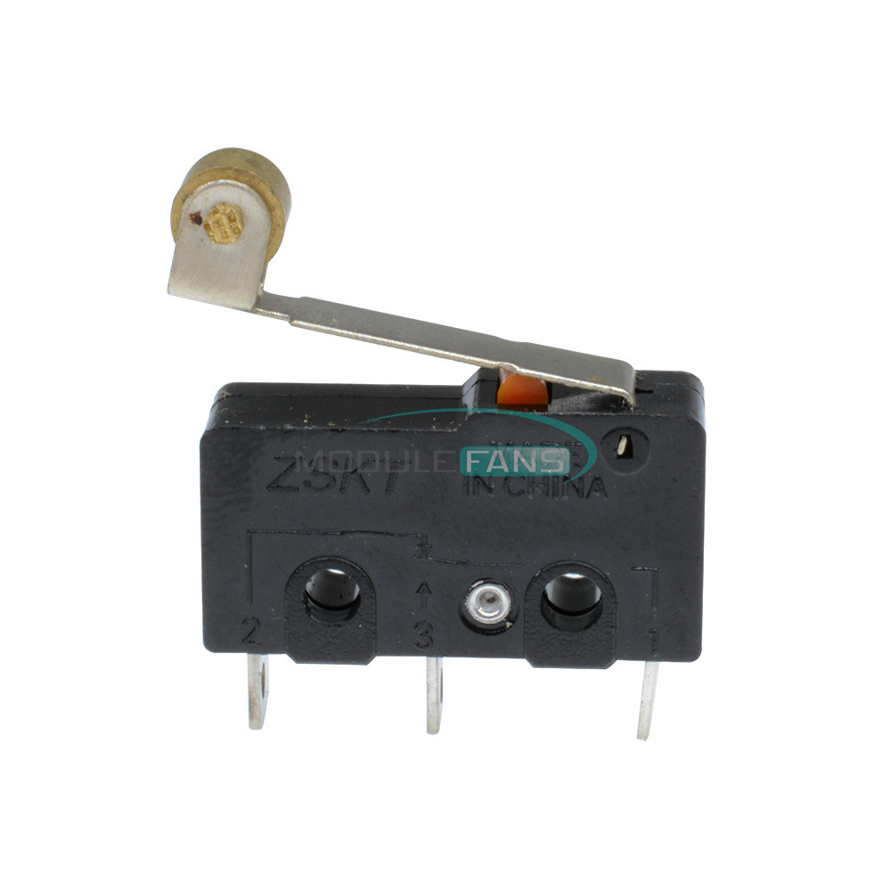 5PCS Tact Switch KW11-3Z Microswitch Round Handle 3PIN  5A 250V