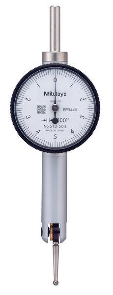 Mitutoyo 513-504-10E Pocket Type Dial Test Indicator, .01" Range, .0001"