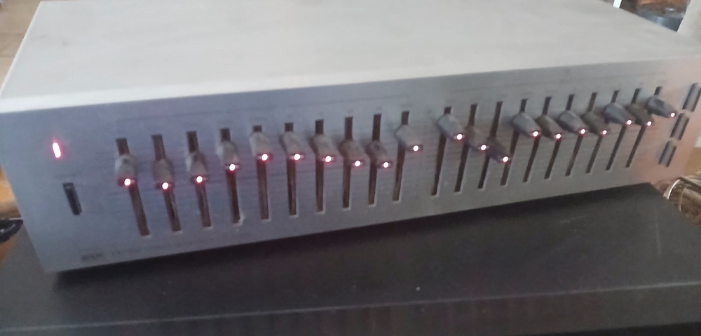 Working BSR EX-100 VTG Stereo Frequency Equalizer - Tested