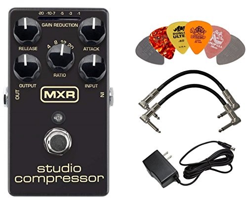MXR M76 Studio Compressor Analog Guitar Effect Pedal + Cables