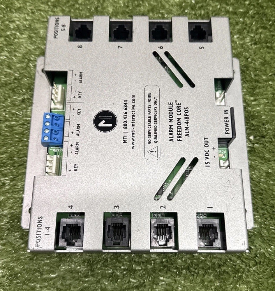 MTI Interactive Alarm Module Freedom Core ALM-4/8POS USED Untested Equipment