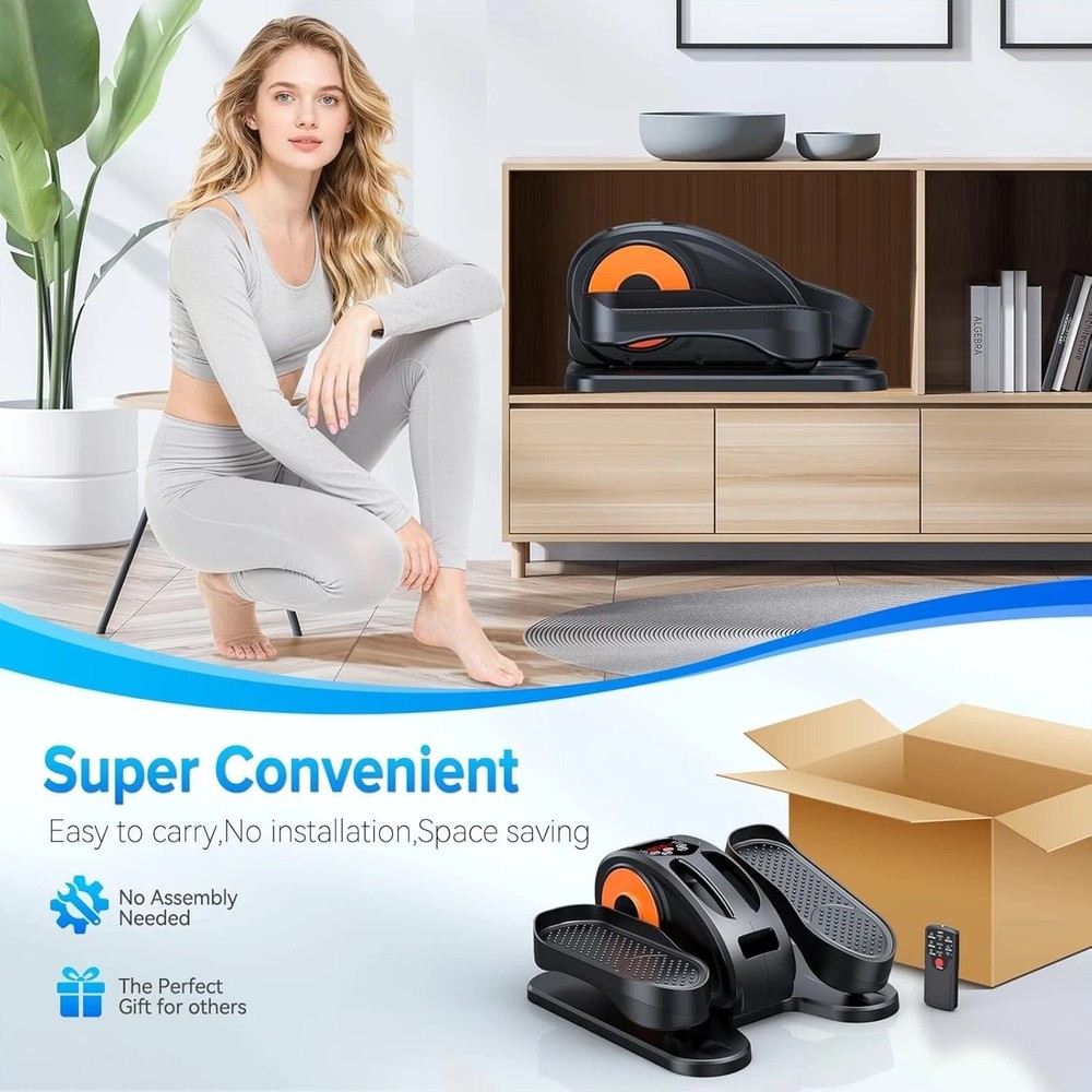 Portable Electric Under Desk Elliptical - Quiet & Adjustable