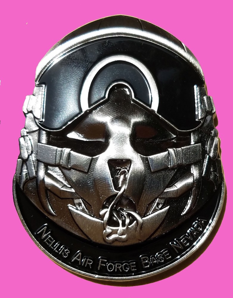 FIGHTER WEAPONS SCHOOL HELMET US AIR FORCE CHALLENGE COIN 2" 98