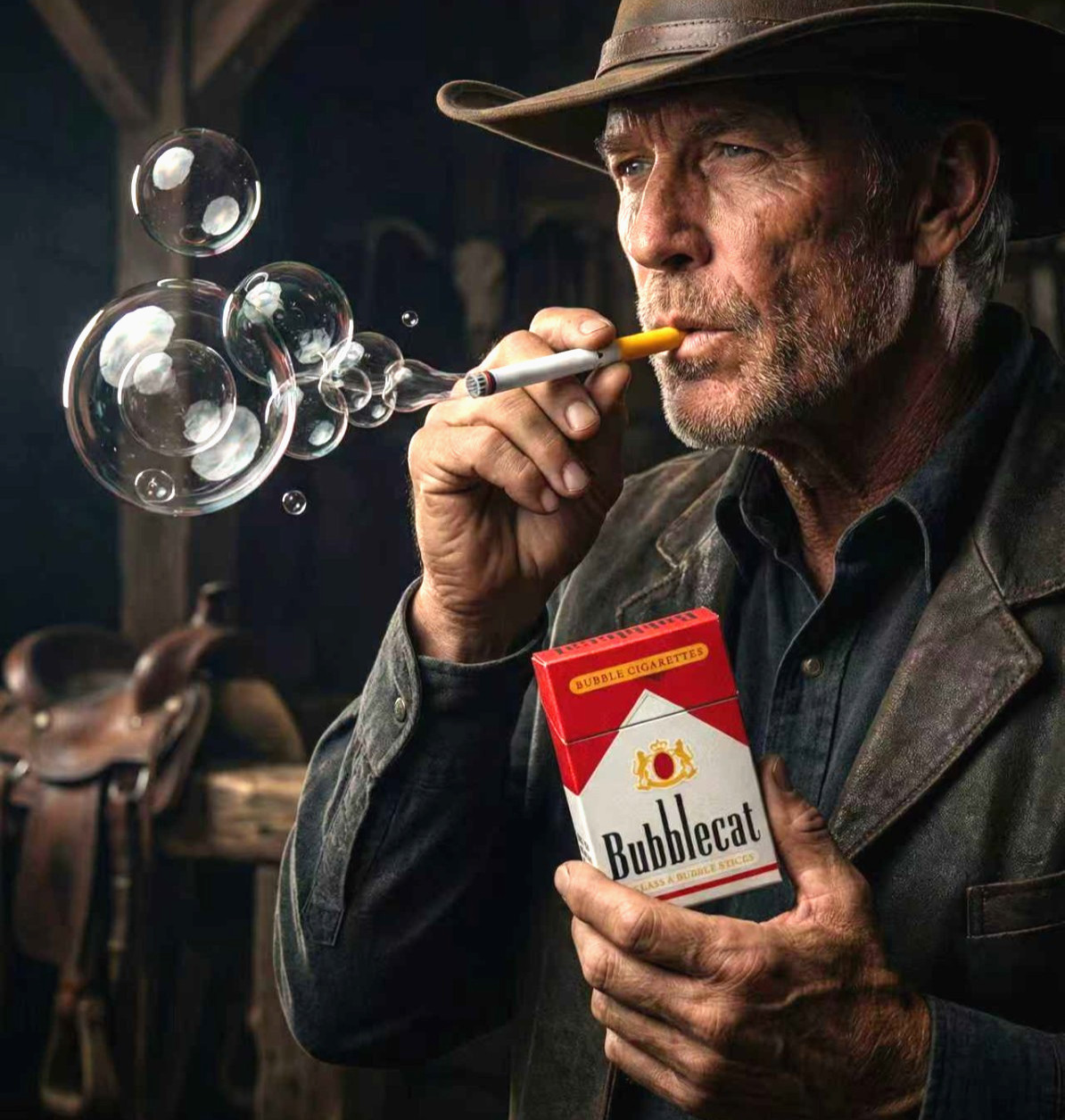 Funny Fake Cigarette Bubble Blower Wand Stress Relief 1:1 Fidget Toy Prop Gift