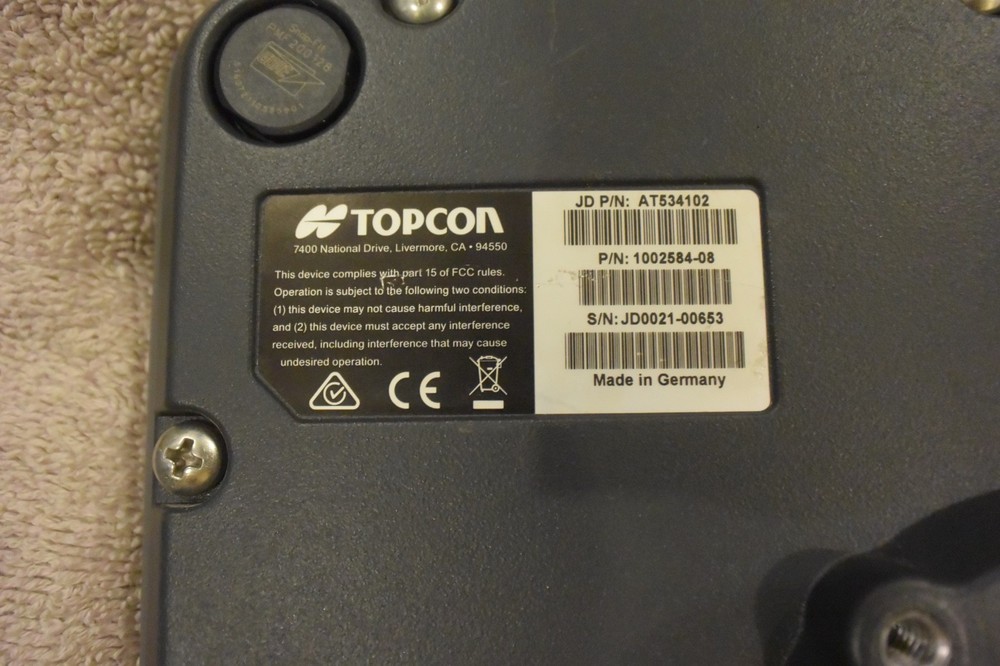 John Derre/Topcon SmartGrade Control Panel Model GX-55 WITH OPTION #653