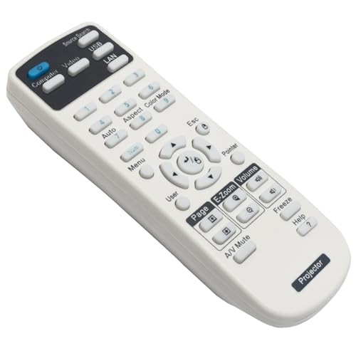Replace Projector Remote Control fit for Epson Projector, Home Cinema,