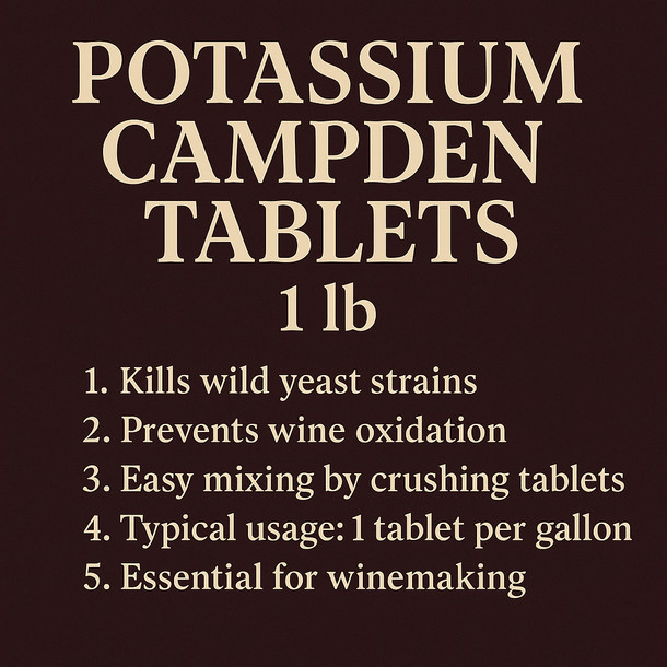 LD Carlson Potassium Campden Tablets 1 lb