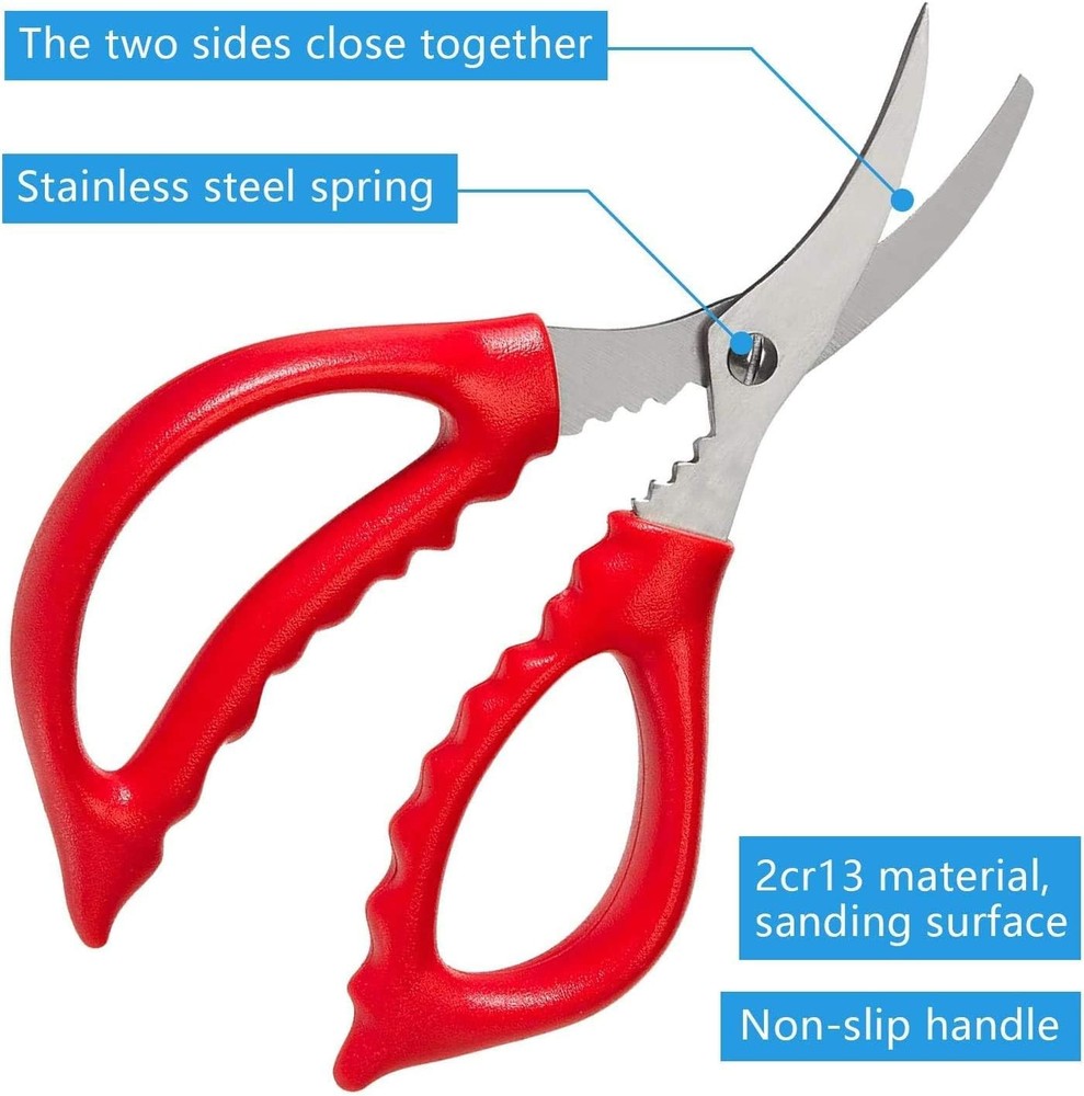 Crab Leg Crackers and Tools - Lobster Picks Set Shellfish Crab...