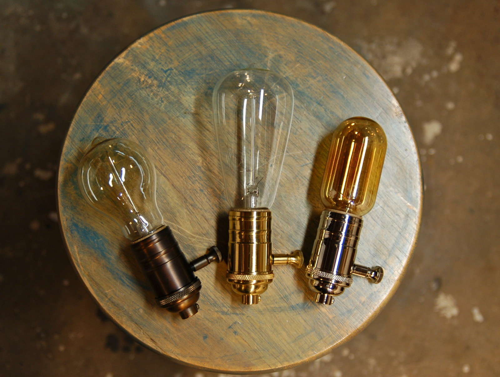 Solid Brass Dimmable Light Socket, Vintage Industrial Lamps, Full Range Dimmer