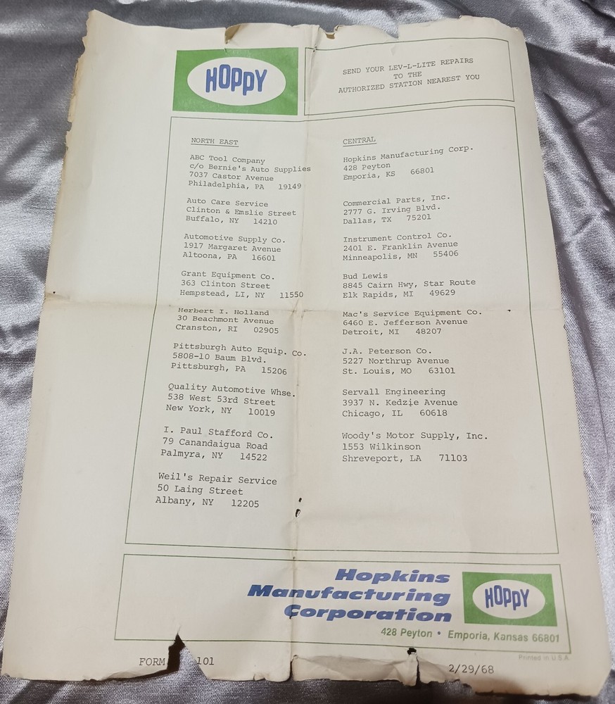 Hoppy- Split-Image Transit With Instructions & Target Pre-Owned 1968