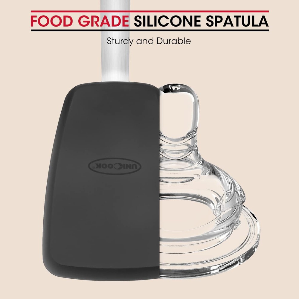 2 Pack Flexible Silicone Spatula, Turner