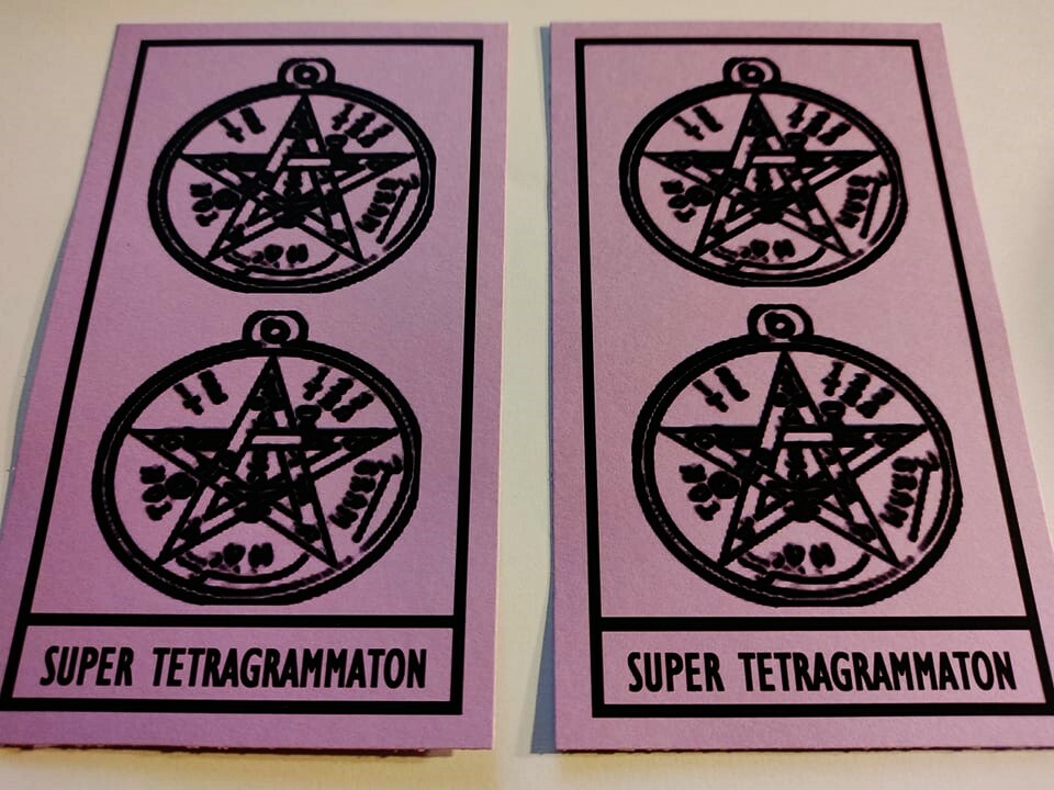 Super tetragrammaton prayer cards