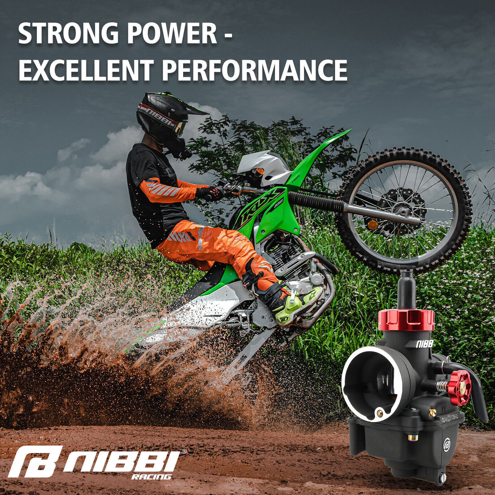 NIBBI PE 24mm Carburetor Kit For Predator 212cc Mini Bike Go Kart GX200 CH270