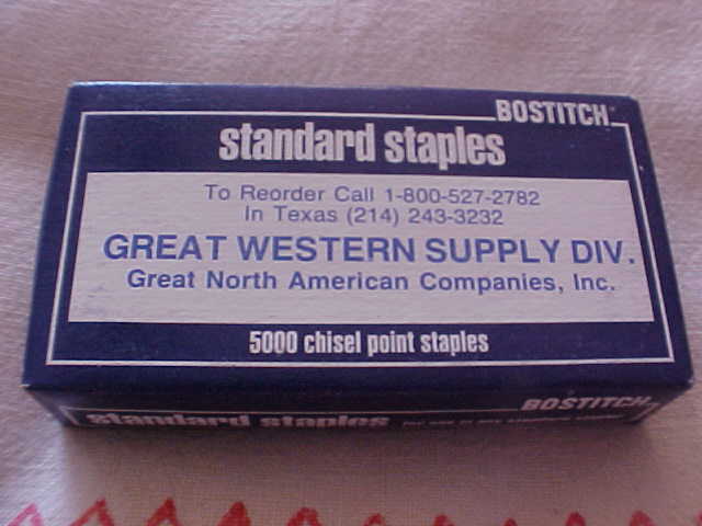 Staples 3 Boxes 1/4" CP Chisel Point Standard 5000 per Box Bostitch NEW