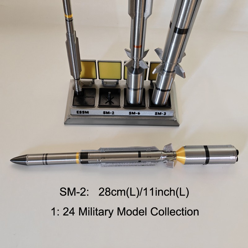 1:24 USN Full Set Standard Missile Military Model ESSM SM-2 SM-3 SM-6 3D Printed