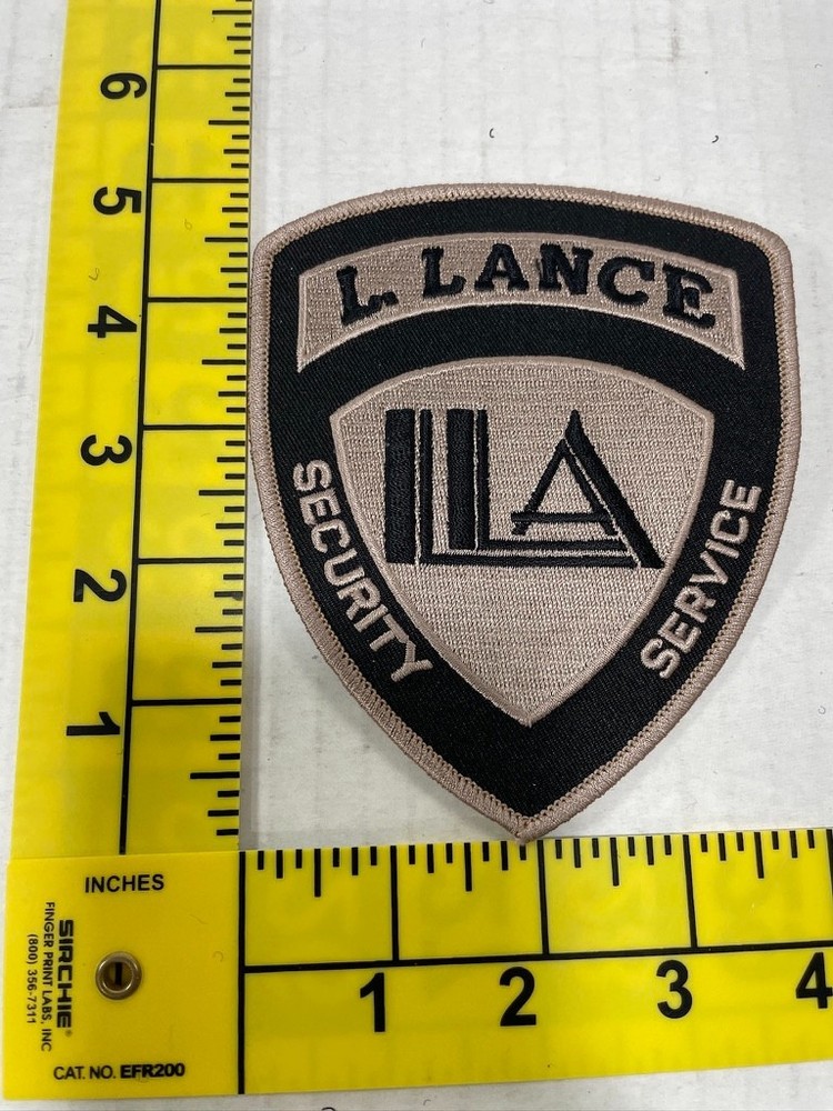 L.Lance Security Service Shoulder patch Police obsolete