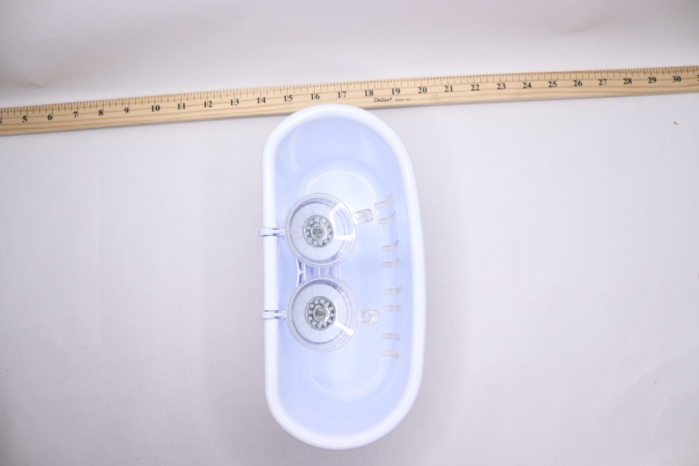 Magic Suction Shower and Bath Basket in White