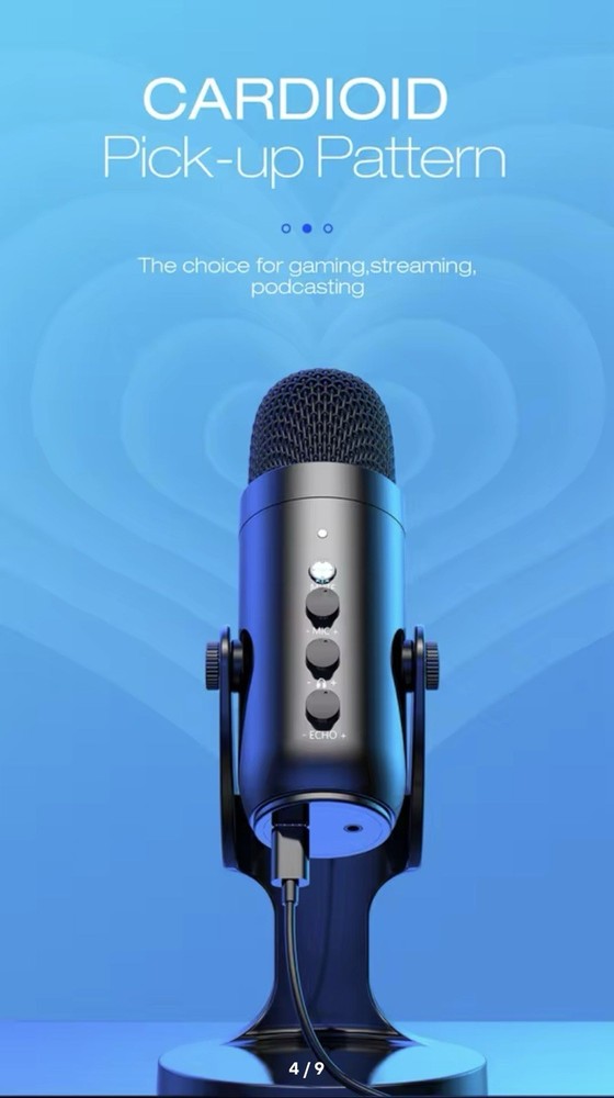 USB Microphone for PC Mac Gaming Recording Stream Podcast, Computer CondenserMC
