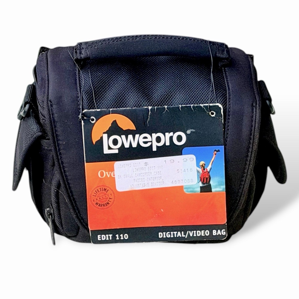 Lowepro Camera Bag Edit 110 Black Padded No Shoulder Strap Handle NWT