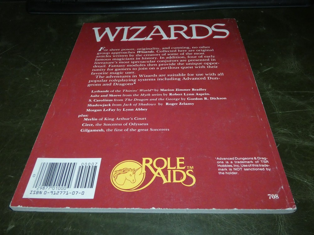 AD&D: Role Aids: Wizards
