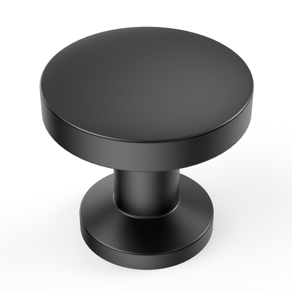 10 Pack 1-1/5Inch(30mm) Cabinet Knobs Black Matte Kitchen Cabinet Knobs for D...