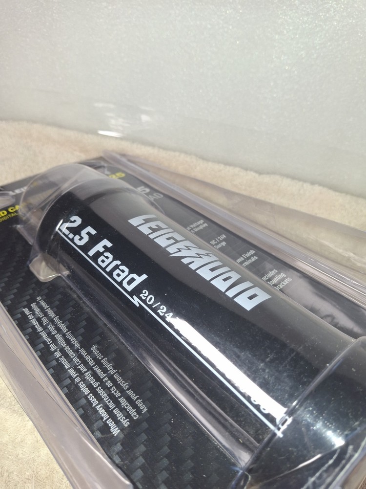Leige Audio 2.5 Farad Capacitor With Digital Voltage Display. No Mounting...