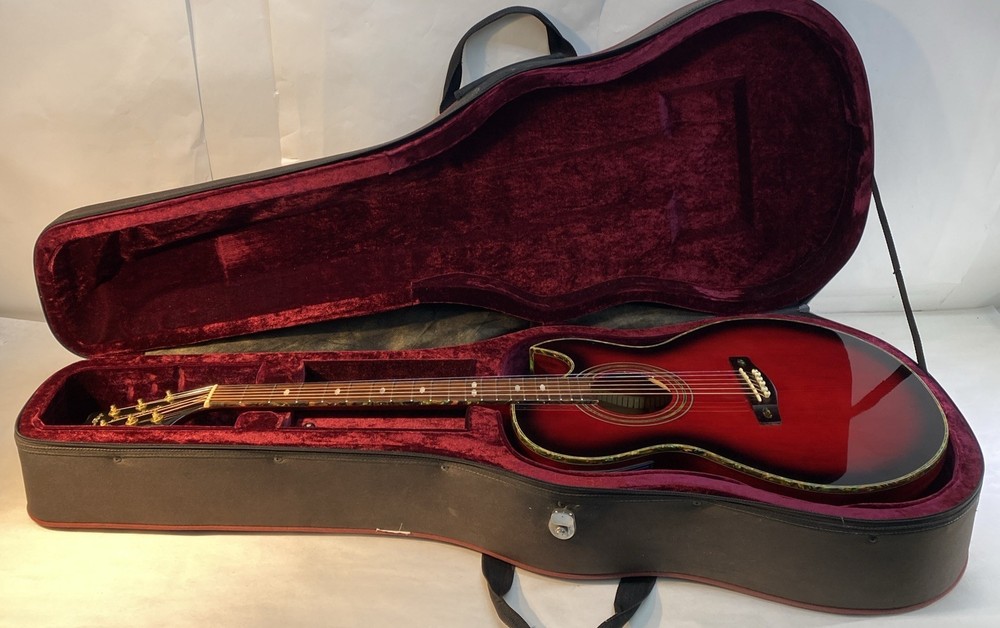Cedar Ridge Red Limited CE Guitar with case