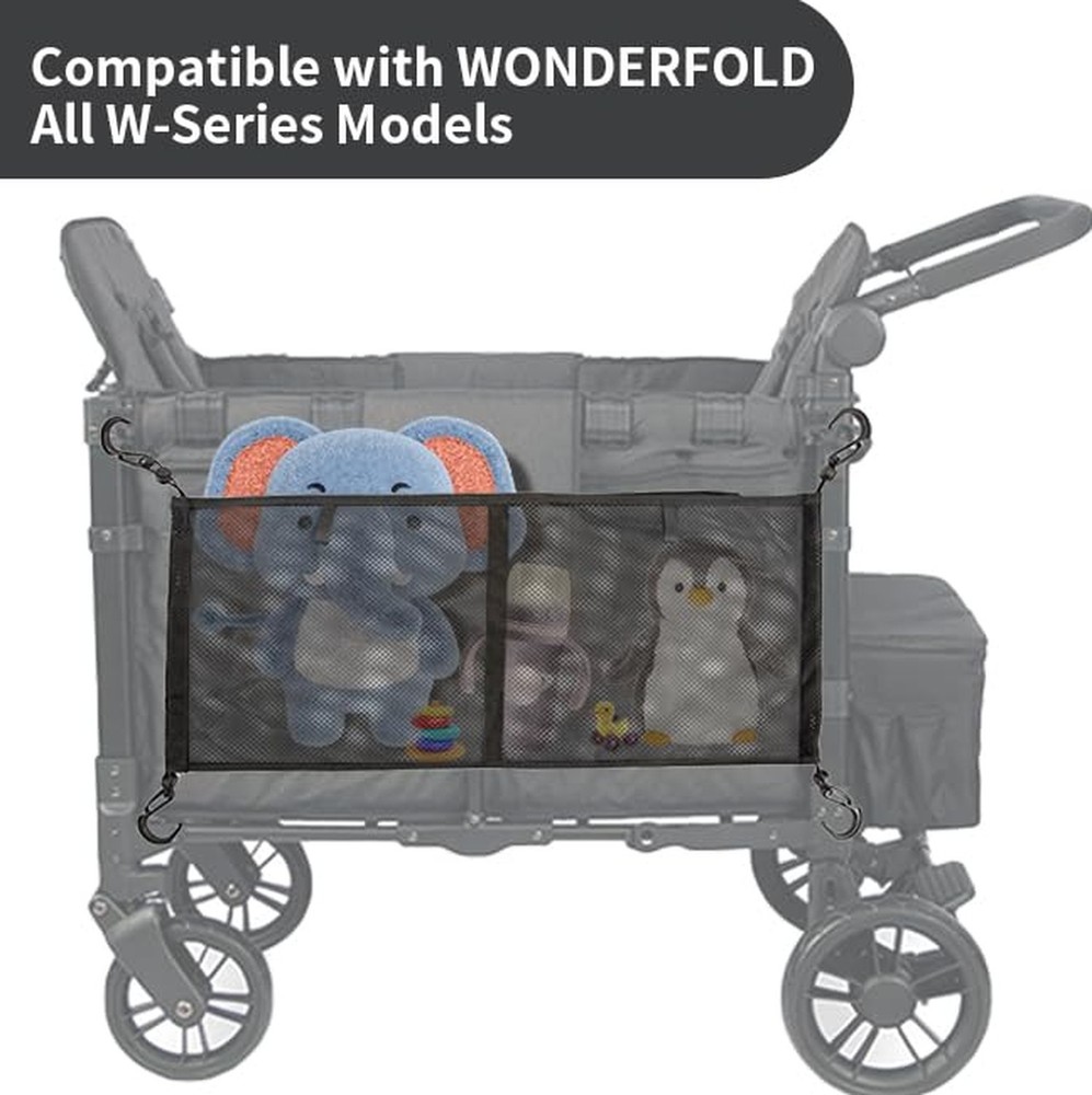 Stroller Wagon Cargo Net,Stroller Organizer,Multi Pockets Mesh Cargo Net for ...