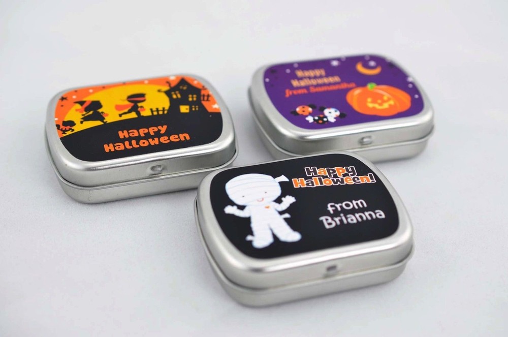 Haunted House - Halloween Personalized Return Address Rectangle 27 Stickers