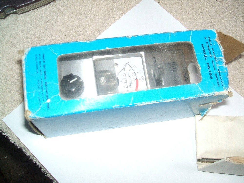 PACE PATHCOM VINTAGE SWR METER MODEL P5453 FIELD STRENGTH INDICATOR ANTENNA