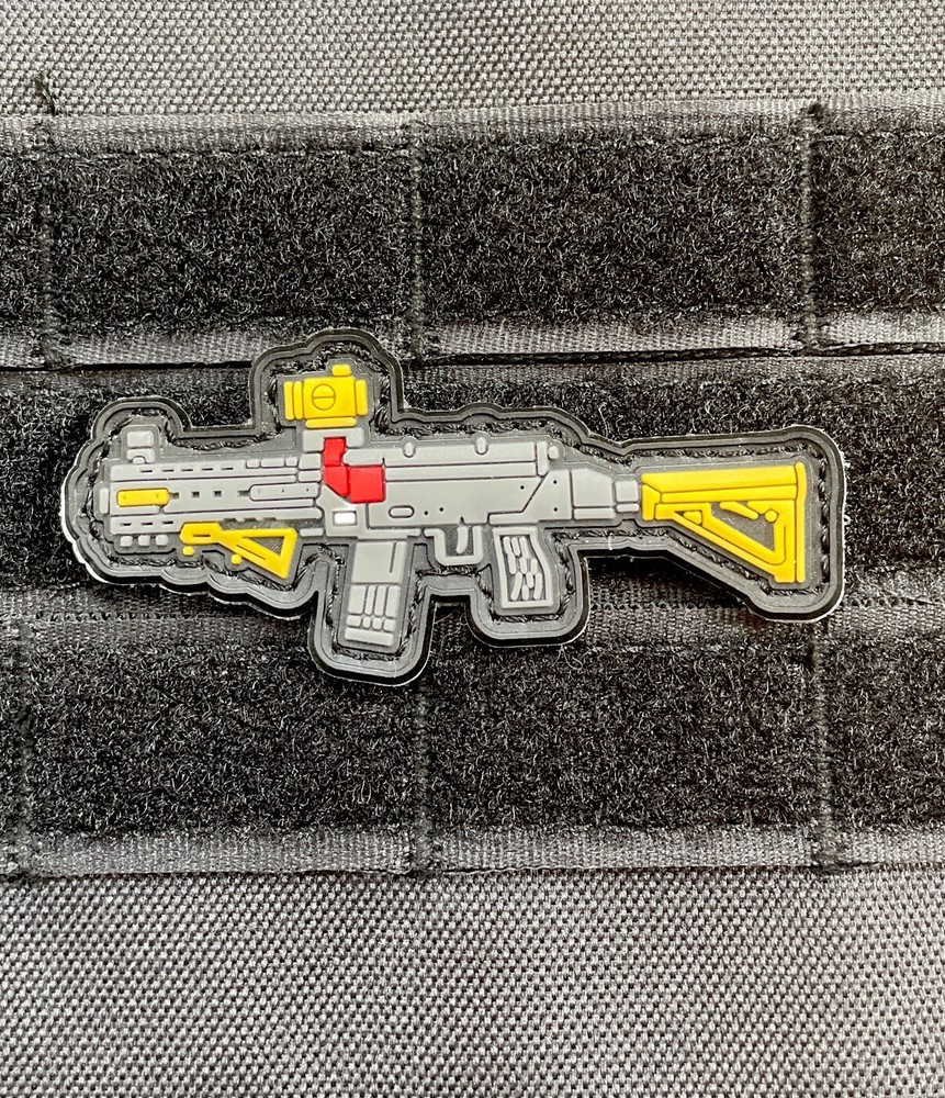 SBR Shorty Rifle 556 Gun Army Weapon Tactical Morale Patch Hook Loop