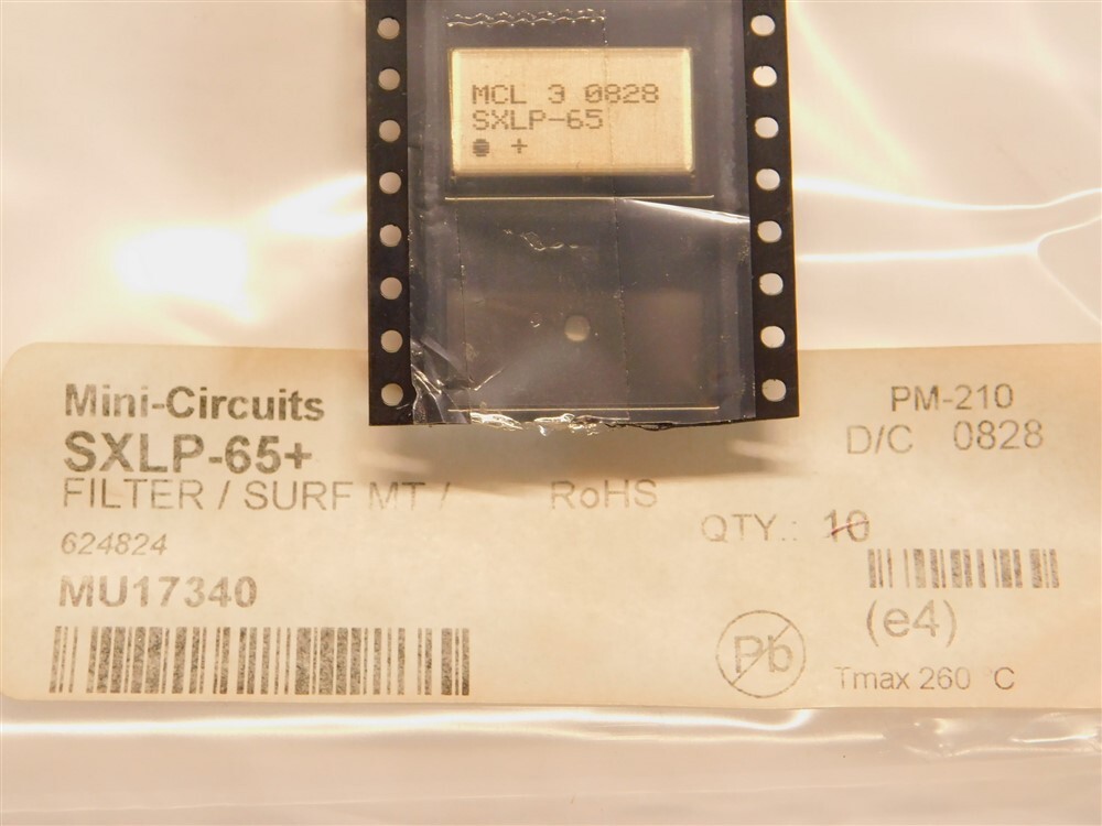 Mini-Circuits SXLP-65+ Surface Mount 50 Ohm DC-65MHz Low Pass Filter