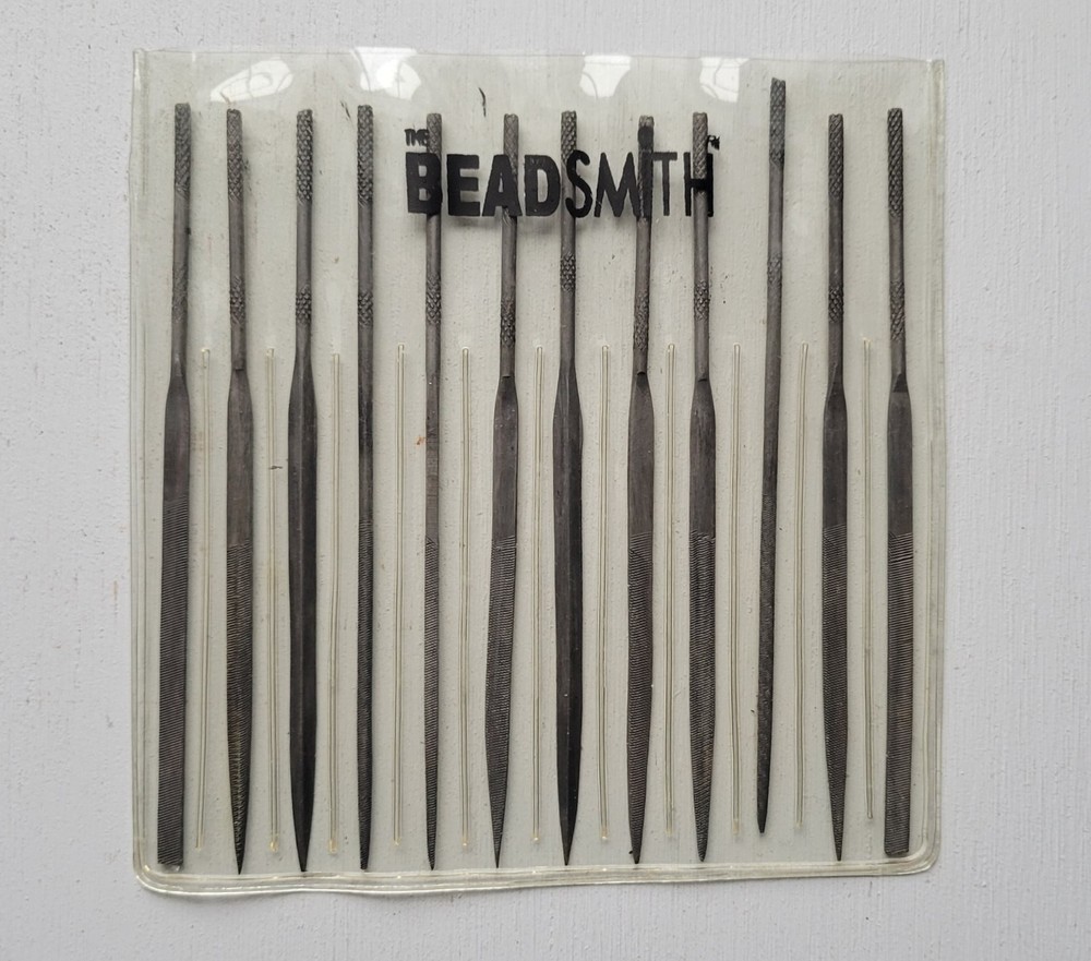BeadSmith 12 Pc Mini Needle File set w/storage sleeve