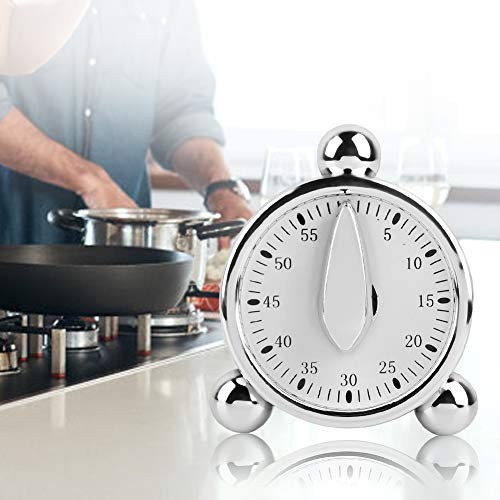 Manual Kitchen Timer, 60 Minutes Kitchen Timer Reminder Visual Countdown