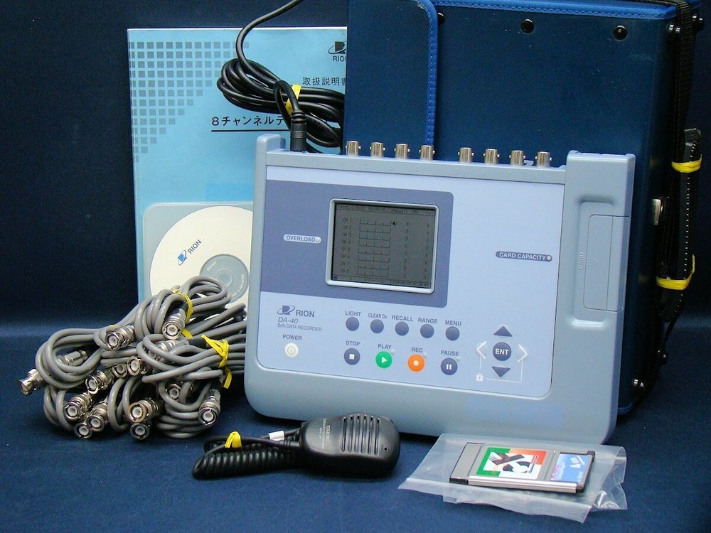 RION DA-40 8ch Data Recorder - Fully Functional, Excellent Condition DA40