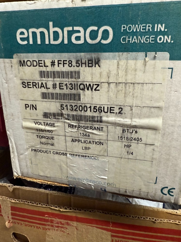 Tecumseh AE1153E-212-J7 Replacement Refrigeration Compressor 1/4 HP