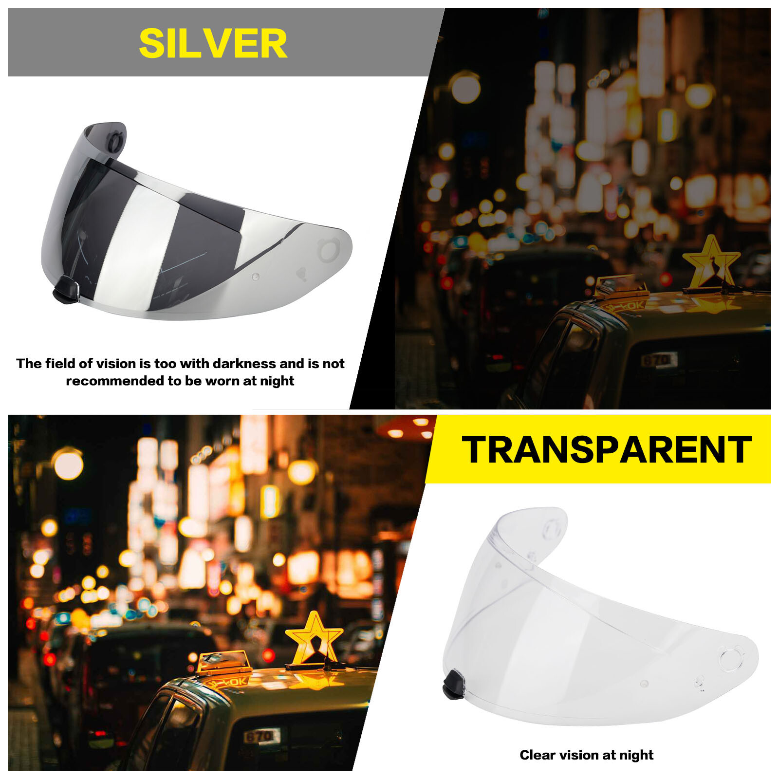 Wearproof Anti-Scratch Anti-Fog Pinlock Ready Shield Visor For HJC I10 I70 HJ-31