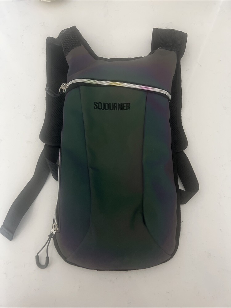 Sojourner Hydration Backpack No Bladder* Metallic Finish Two Zipper Pockets