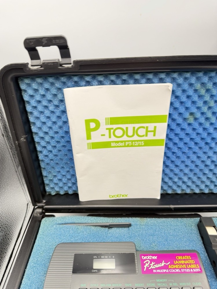 Brother P-Touch PT-15 Portable Electronic Labeling Maker Plus Extra Labels