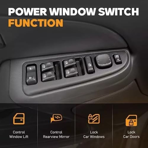 Master Power Window Control Switch Driver Side Compatible with Chevy GMC