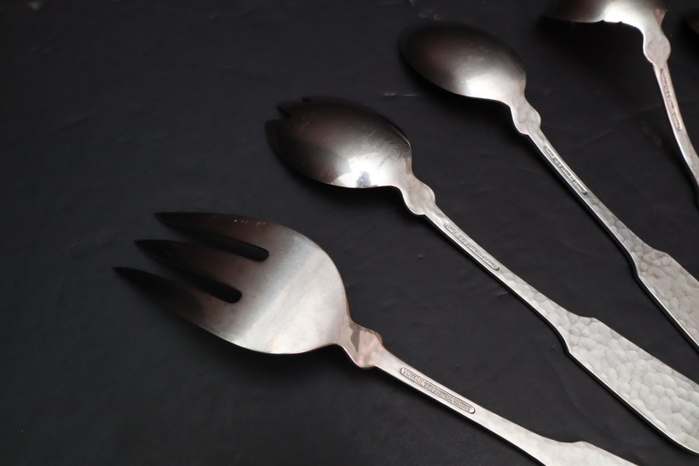 TOWLE HAMMERSMITH Germany 6 Pc. Stainless Flatware Lot Serving Utensils