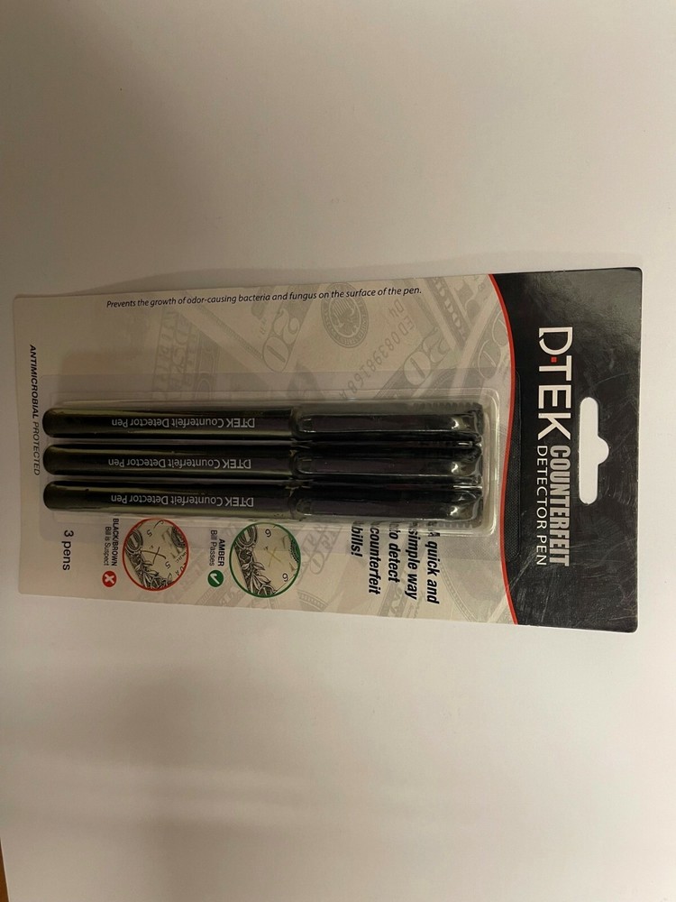 D-Tek Counterfeit Detector Pens:  24 packs @ 3 units per pack
