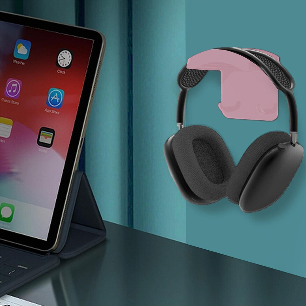 2PC Headphone Hanger Wall Mount Stand for Headset Space-saving Headset Holder