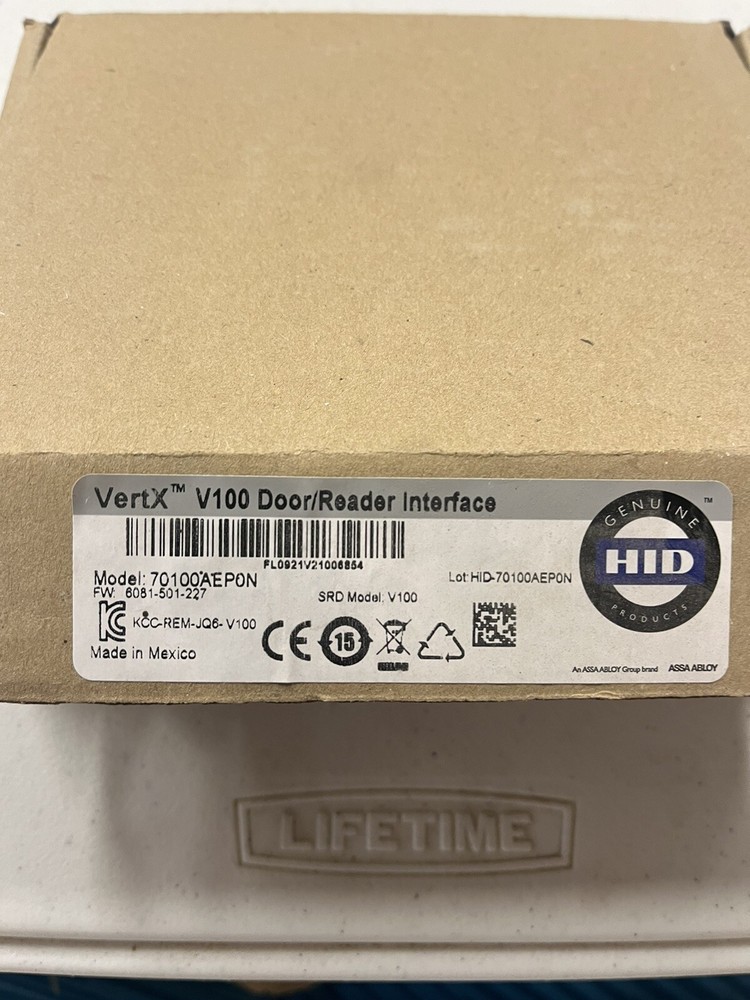 HID VertX V100 Door/Dual Reader Interface Access CardController 70100AEP0N