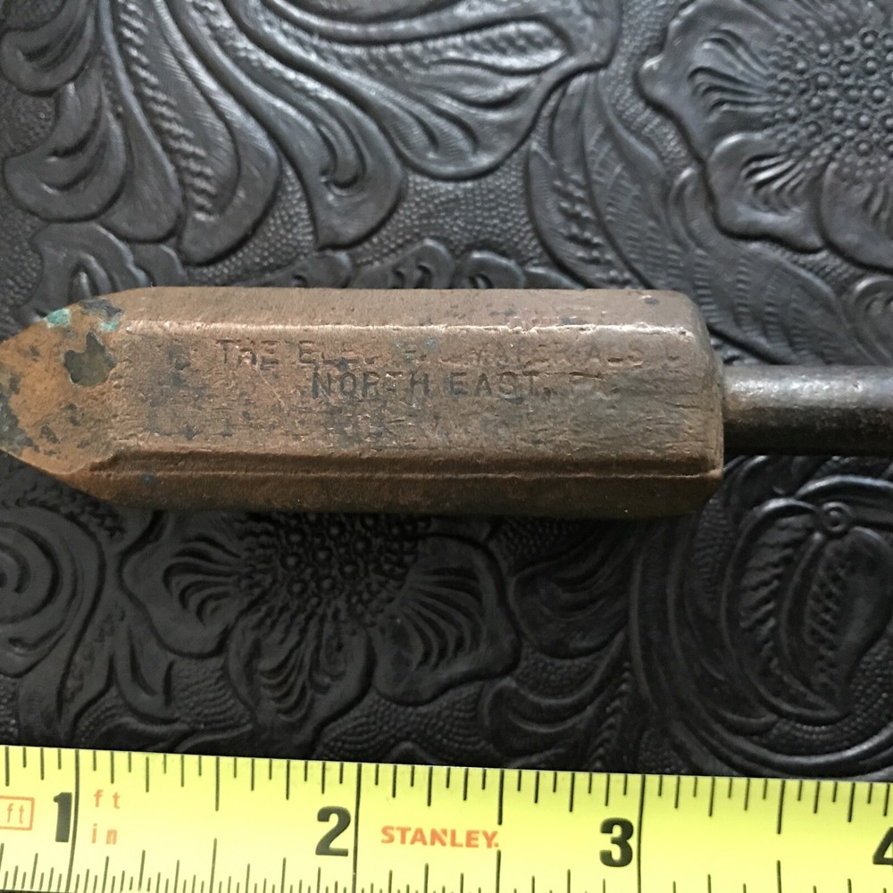 Vintage Copper Soldering Iron 13"