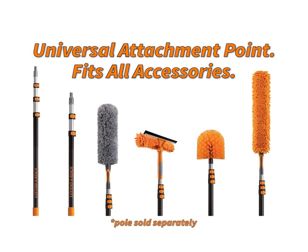 5-13 ft Cobweb Duster with Extension Pole // 20 Foot High Reach Spider Web Cl...