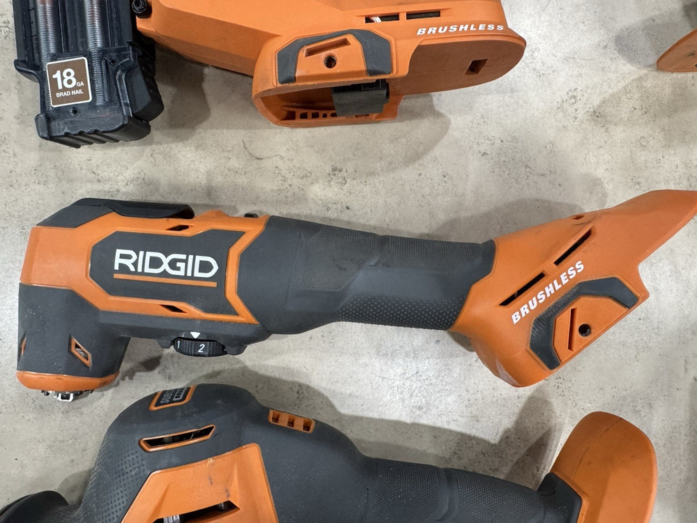 Ridgid 5-Tool Combo Kit Drill, Micro Impact, Nailer & more!